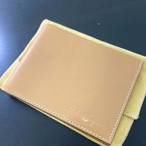 salvatore ferragamo leather wallet-  * this is brand new - with small flaw